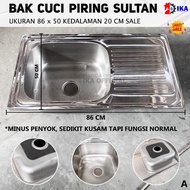 SALE Bak/Wastafel Cuci Piring Stainless / Wastafel Cuci Piring Stainless Sayap Paket Bak Cuci Piring
