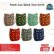 1 pcs CLODI PAMPERS BABY WASHABLE + REGULAR SIZE NEWBORN INSERT FINI BRAND