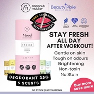 [SG INSTOCK] Coconut Matter Mood Deodorant Stick 35g  | All Natural Men & Women Vegan Non-Sticky