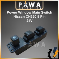 Votec 100% Authentic Power Window Main Switch Nissan CD45 CD48 GE13 CKA45 CH520 9 Pin Driver Side