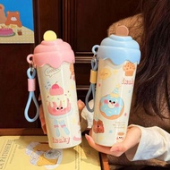 Sweet Tale Melted Cup Ice Cream Tumbler Bottle 600ml Stainless SUS 316 Viral Thermos Tumbler/ with F