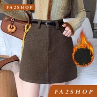 [Express Delivery-Bangkok] FA2SHOP Model CV67 A-Line Skirt For Warmth