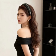 Hair Band Wig Temperament Curly Hair Band High-End Feeling Hair Band Wig U-Shaped Half Headgear Hair