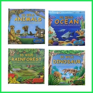 3D Wild / 3D Knowledge Book About Animals Dinosaurs/Ocean/Animals/Rainforest
