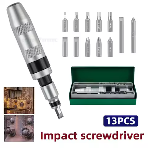 13 Piece Impact Screwdriver Set Hand Impact Driver Bits Heavy Duty Combination Impact Hardware Bits 