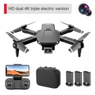 S68เครื่องบินขนาดเล็กพร้อมกล้อง HD คู่4K มุมกว้าง WIFI FPV การถ่ายภาพทางอากาศแบบไร้หัวโหมดความสูงเฮล