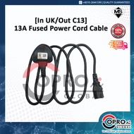 [In UK/Out C13]  13A Fused Power Cord Cable