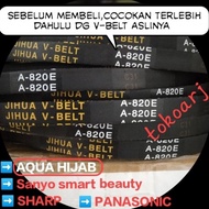 Top Produk.. v belt fan belt karet mesin cuci A-820E A820 bisa utk A-8