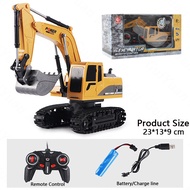 1:24 RC Excavator Children's Toy Car Remote Control Backhoe Toys