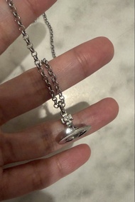 💫 Vivienne Westwood 經典 銀色 星球  土星 / Orb Westwood 頸鍊 Petite Orb Pendant Necklace tiny