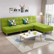 Convertible Foldable Textile Sofa Bed Space-Saving Design Futon Sofa Bed Easy Assembly Folding Sleep