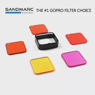 SANDMARC GoPro(Hero 4/3+/Hero+LCD) 水中偏光濾鏡套組 5片裝