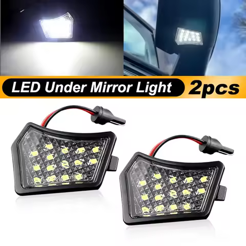 2x LED Under Mirror Puddle Light For Volvo V40 V50 V60 V70 MK3 C70 MK2 XC90 XC70 Jaguar XK XF Under 
