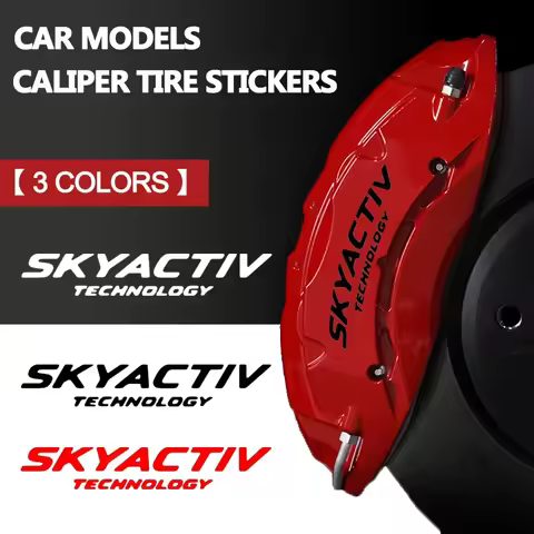 6pcs SKYACTIV Logo Car Caliper Refitted Sticker for Mazda 2 3 CX-3 CX-30 CX-5 MX-30 Hatchback Saloon