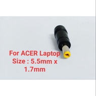 [READY STOCK] DC ADAPTOR PLUG 5.5 x 1.7 FOR ACER LAPTOP CHARGER