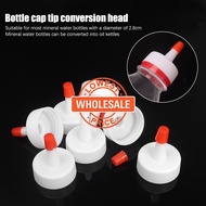 [Wholesale] 1/5/10Pcs Mineral Water Bottle Cap Tip Switch Convert Head / Tip Seal Replacement Cap / Plastic Leak-Proof Oil Cap Tip Adapter /  Straight Tip Long Mouth Convert Head