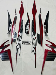 Bộ tem decal dán xe máy honda wave rsx đời 2020 2021 bánh căm màu đỏ đen zin thái siêu đẹp