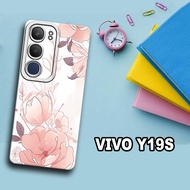 Cc34/ Flexible rubber softcase for vivo y19s/Floral Motif/vivo y19s case/vivo y19s charging/vivo y19