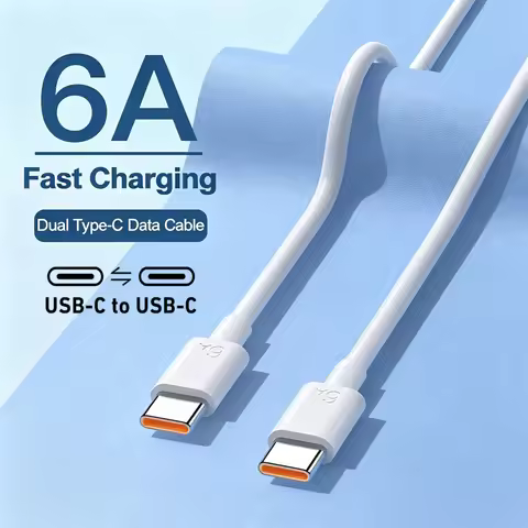 6A 120W Max USB-C to USB-C Super Quick Charge Cable For Huawei Mate 60 P60 Nova 13 14 Honor 400 500 