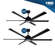 Deka+ Costa 62"/72" Inch 6 Aluminium Blade DC Ceiling Fan With 3 Colour LED + Remote