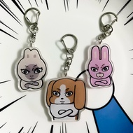 (Shop Self-shot Photo) Cat Lipu / Beagle Duodong / Rabbit Xiuzhen Queen Never Cry Keychain Funny Fri