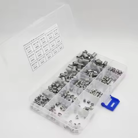 300Pcs Wire Screw Threaded Insert Stainless Steel Threaded Bushing Sleeve Thread Repairing Tool M3x0