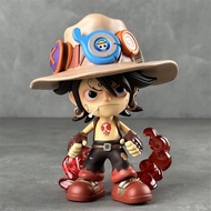 One Piece Figure GK Q Version Ace Pottercas Cowboy Ace One Piece Model Anime Figure Decoration Male God Gift Toy