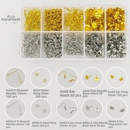 Handmade Ear Hook Boxed Single Circle Earring 9 Character Needle Ear Plug Material DIY Jewelry Acces