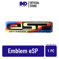 Emblem 3D eSP Esp+ Stiker Sticker Timbul Logo Thailand Twotone Kuning Hitam Chome Biru Muncul Tutup 