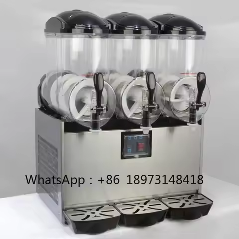 SPACE 3 Bowls Commercial Slushy Machine Slushie Machine 12L X 3 Tank Stainless Steel(depsit))