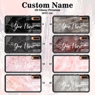 (2DTC-150) CUSTOM NAME CASE GLOSSY GLASS AERO CASE ALL TYPES hp CASE REALME 8I A13 9 PRO NOTE 11 8 P