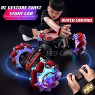 FEO Full LED Hand Sensor Rc Gesture Stunt Car Watch Control Stunt Car Hand Gesture Sensor Rc Car Dri