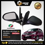 (MLL) PERODUA VIVA ELITE SIDE MIRROR LEFT & RIGHT AUTO - (3 WIRE)