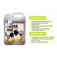 [Liter] Em Active Fertilizer Em4 Aquaculture Agriculture EM. Pertanaman perternakan perikanan pember