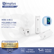 Simplus Mini Fan Handheld Electric Fan Portable Foldable 3 Speed Levels Mini Rechargeable Desk Fan T