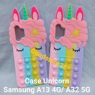 Samsung A13 4G/ A32 5G Unicorn Pop It Case Samsung A32 5G Samsung A13 4G Popit Best