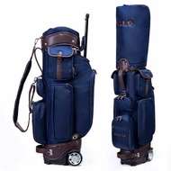 HY/🏅POLOGOLF Golf bag Men's Golf Bag Lightweight Trolley Bag Ball Bag with Wheels Golf bag Dark blue XVOQ