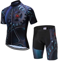 [Ready Stock] Cycling Men's Cycling Jersey Set,Bicycle Clothing Pro Team Short Sleeve MTB Bike Clothing Ropa Ciclismo