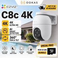 EZVIZ C8C 4K 8MP & H8c 2MP & C8c 5MP Outdoor Security 360 Pan Tilt WiFi CCTV Camera | AI Human Detec