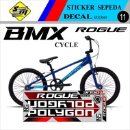 STICKER SEPEDA POLYGON RAZOR ROGUE HOLOGRAM ACESORIS SEPEDA BMX