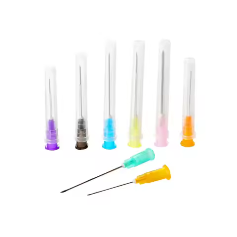 100pcs/Box 1inch 1.5inch 18G 21G 22G 23G 25G Disposable Sterile Syringe Needles Stainless Steel Inje