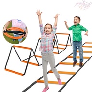 JWENTY Agile Ladder, Orange Instant Set-up Soccer Speed Ladder, Flexibility Foldable Multifunctional