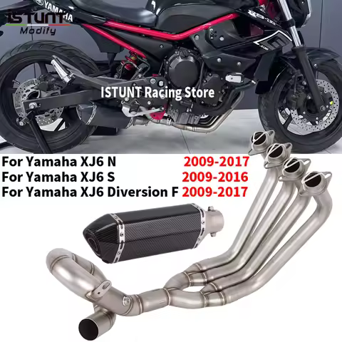 For YAMAHA XJ6 N XJ6 S XJ6 Diversion F 2009 - 2017 Motorcycle Exhaust Full System Front Link Pipe Co