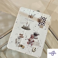 IPad Magnetic Acrylic and Splash Ink Retro Stickers IPad Cover 2019 10.2 IPad Air 4 10.9 IPad 9.7-in