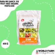 BABA Mr Ganick 258 Fruit Tree Organic Fertiliser / Fertilizer (400g)