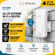 D-Link DWP-403W WiFi 6 Outdoor 4G LTE SIM Router | Unlimited SIM Support | IP65 Waterproof | PoE | A