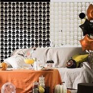 Halloween Skull Rain Curtain - Skeleton Rain Silk Curtain - Party Curtain Wall Ornament - Halloween 