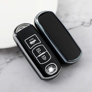 Soft TPU Car Remote Key Case Cover Shell for Mazda 2 3 6 Atenza Axela Demio CX-5 CX5 CX-3 CX7 CX-9 2015-2019 Keyless Accessories