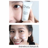 ครีมกันแดดทาหน้าไม่มัน ไม่อุดตัน Chou oil free sunscreen (Physical sunscreen 100%) 38g. คนเป็นสิว ผ
