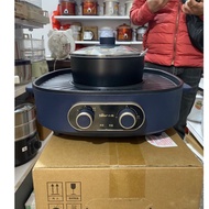 BEAR DKL-B17C1 Detachable 2-in-1 Multi-Function Hot Pot Grill 1700W Capacity -